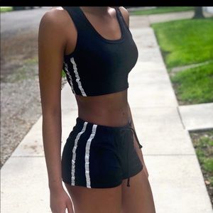 Two Piece Sports Bra And Short addy
